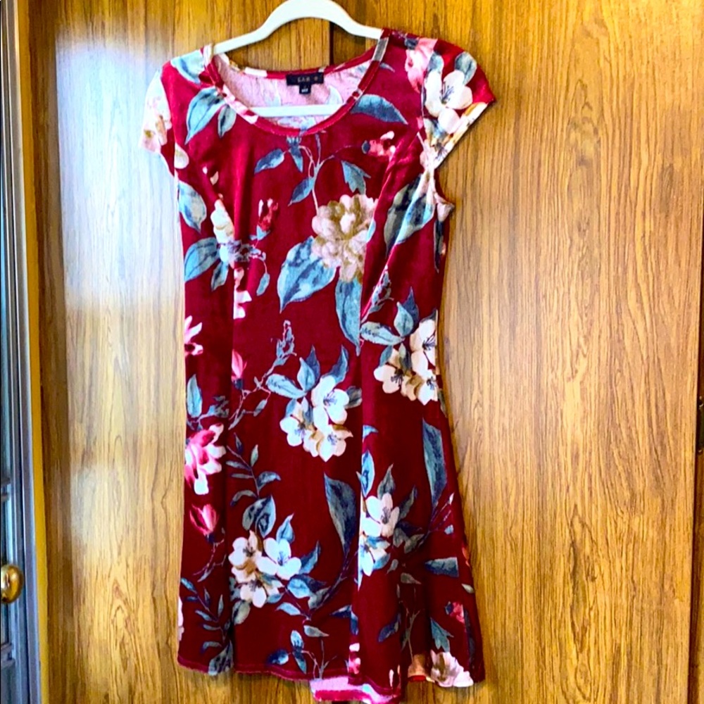 Velvet red dress